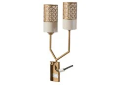 Luminaire Murale 25x12x56 Doré LOS ANGELES #82 -Massivmoebel24 09 916 891 0082 10