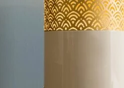 Lampe à Pied 25x25x134 Doré LOS ANGELES #83 -Massivmoebel24 09 916 891 0083 05