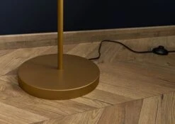 Lampe à Pied 25x25x134 Doré LOS ANGELES #83 -Massivmoebel24 09 916 891 0083 07