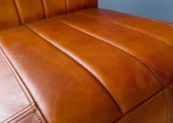 Fauteuil 59x84 Cuir Cognac IRON LABEL #21 -Massivmoebel24 09 920 890 0021 4