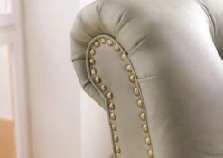 Fauteuil En Cuir Véritable Gris CHESTERFIELD #205 15 Fauteuil En Cuir Véritable Gris CHESTERFIELD #205 -Massivmoebel24 09 920 890 2005 7