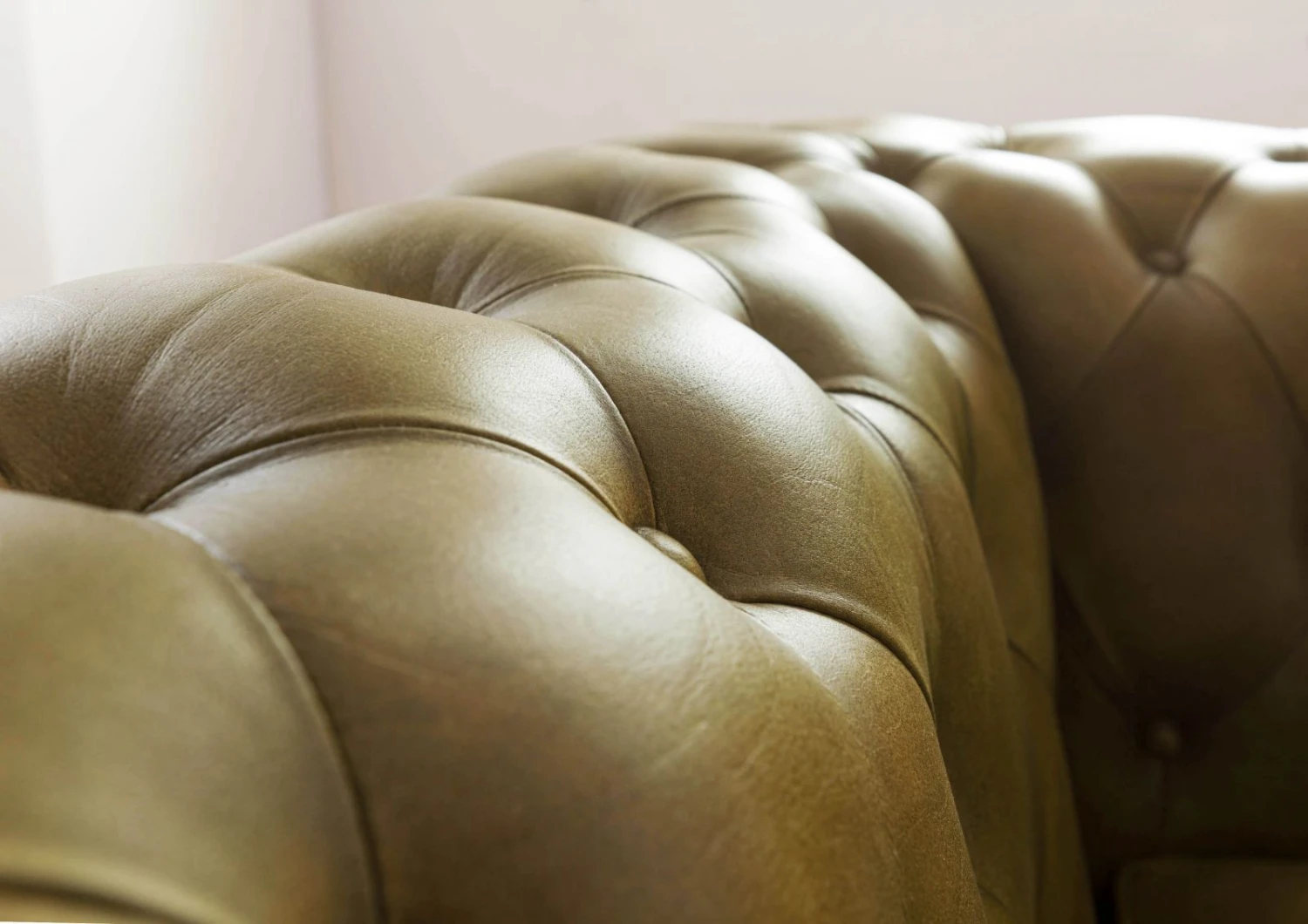 Fauteuil En Cuir Véritable Vert CHESTERFIELD #302 5 Fauteuil En Cuir Véritable Vert CHESTERFIELD #302 – Image 5