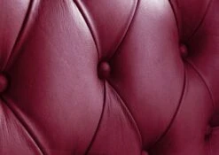 Fauteuil à Oreille En Cuir Véritable Bordeaux CHESTERFIELD #401 -Massivmoebel24 09 920 890 4001 5