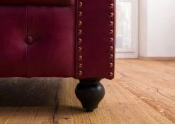 Fauteuil En Cuir Véritable Bordeaux CHESTERFIELD #402 14 Fauteuil En Cuir Véritable Bordeaux CHESTERFIELD #402 -Massivmoebel24 09 920 890 4020 6