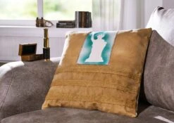 Coussin 45x45 Cm Brun Clair CANVAS #776