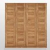 Armoire Penderie 191x61 Chêne Sauvage Huilé Bois Naturel 4 Portes KONSTANZ #030