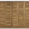 Armoire Penderie 238x61 Chêne Sauvage Huilé Bois Naturel 5 Portes KONSTANZ #050
