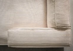 Canapé D'angle 279x164 Ivoire VALENCIA -Massivmoebel24 31 920 100 0001 7