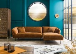 Canapé D'angle 277x173 Cognac GENT