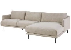 Canapé D'angle 285x161 Beige TRIENT -Massivmoebel24 31 920 100 0011 9