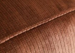 Canapé 3 Places En Velour Cordé En Polyester Cuivre VALENCIA -Massivmoebel24 31 920 100 0021 06