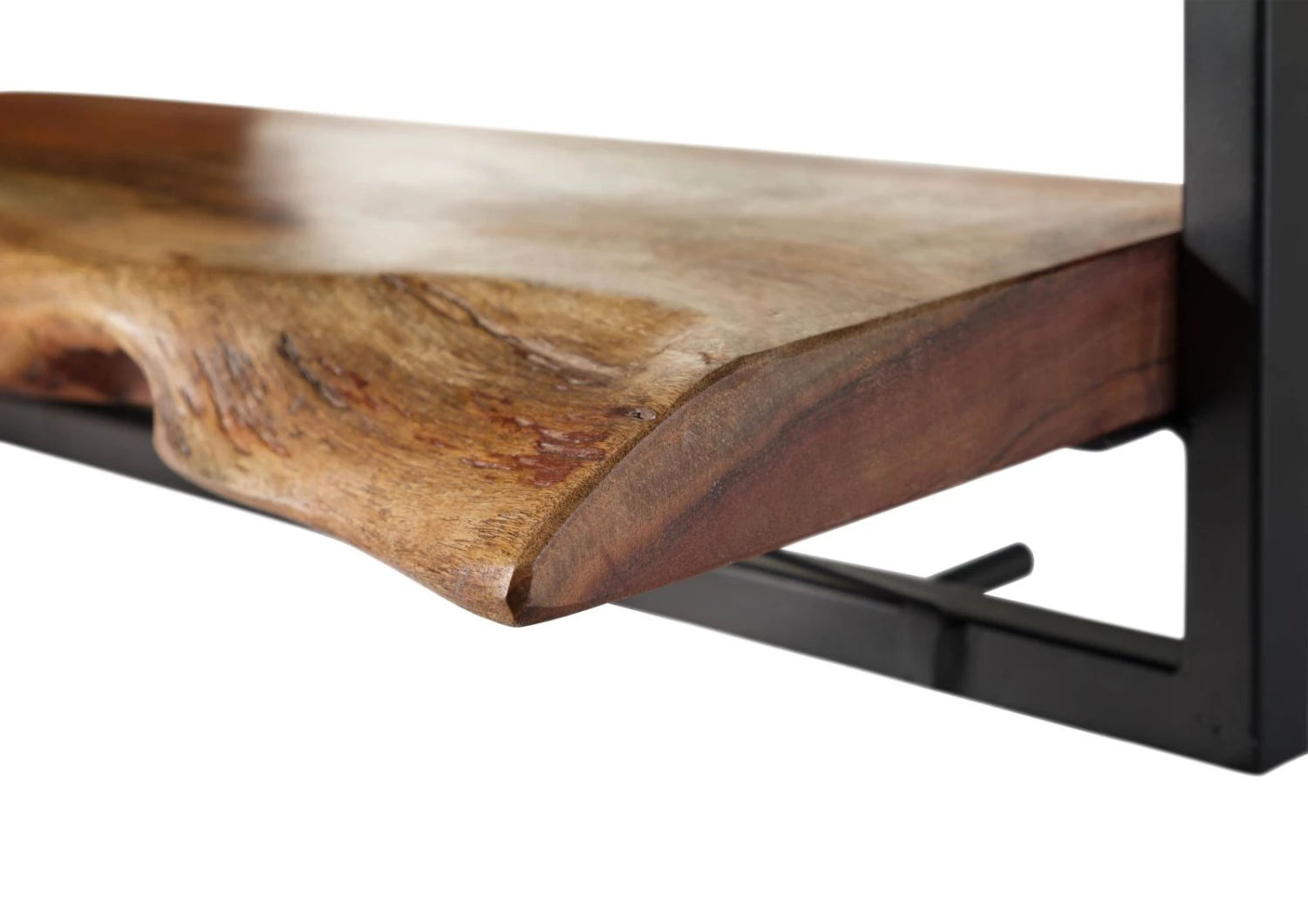 Étagère Murale En Bois D'Acacia 70x22x32 Naturel Laqué MELBOURNE #118 3 Étagère Murale En Bois D'Acacia 70x22x32 Naturel Laqué MELBOURNE #118 – Image 3