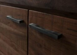 Meuble TV En Bois D'acacia Laqué Marron BARK #212 -Massivmoebel24 33 313 406 0212 7