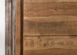 Vitrine 58x40 Acacia Laqué Bois Naturel BARK #102 -Massivmoebel24 33 320 406 0102 7