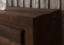 Vitrine En Bois D'acacia Laqué Marron BARK #202 -Massivmoebel24 33 320 406 0202 6