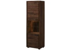 Vitrine En Bois D'acacia Laqué Marron BARK #202 -Massivmoebel24 33 320 406 0202 9
