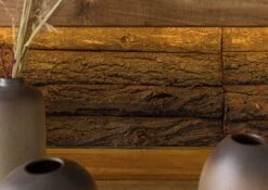 Étagère Murale 145x30 Acacia Laqué Bois Naturel BARK #105 11 Étagère Murale 145x30 Acacia Laqué Bois Naturel BARK #105 -Massivmoebel24 33 350 406 0105 4