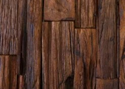 Armoire Murale En Bois D'acacia Et Bois De Récupération Laqué Marron CITY #06 -Massivmoebel24 33 350 753 0006 7