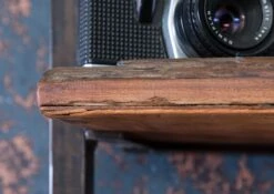 Etagère Murale En Bois De Récupération Laqué Marron CITY #09 -Massivmoebel24 33 350 753 0009 4