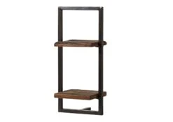 Etagère Murale En Bois De Récupération Laqué Marron CITY #09 -Massivmoebel24 33 350 753 0009 9