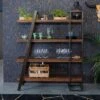 Étagère En Bois D'acacia Et Bois De Récupération Laqué Marron CITY #10
