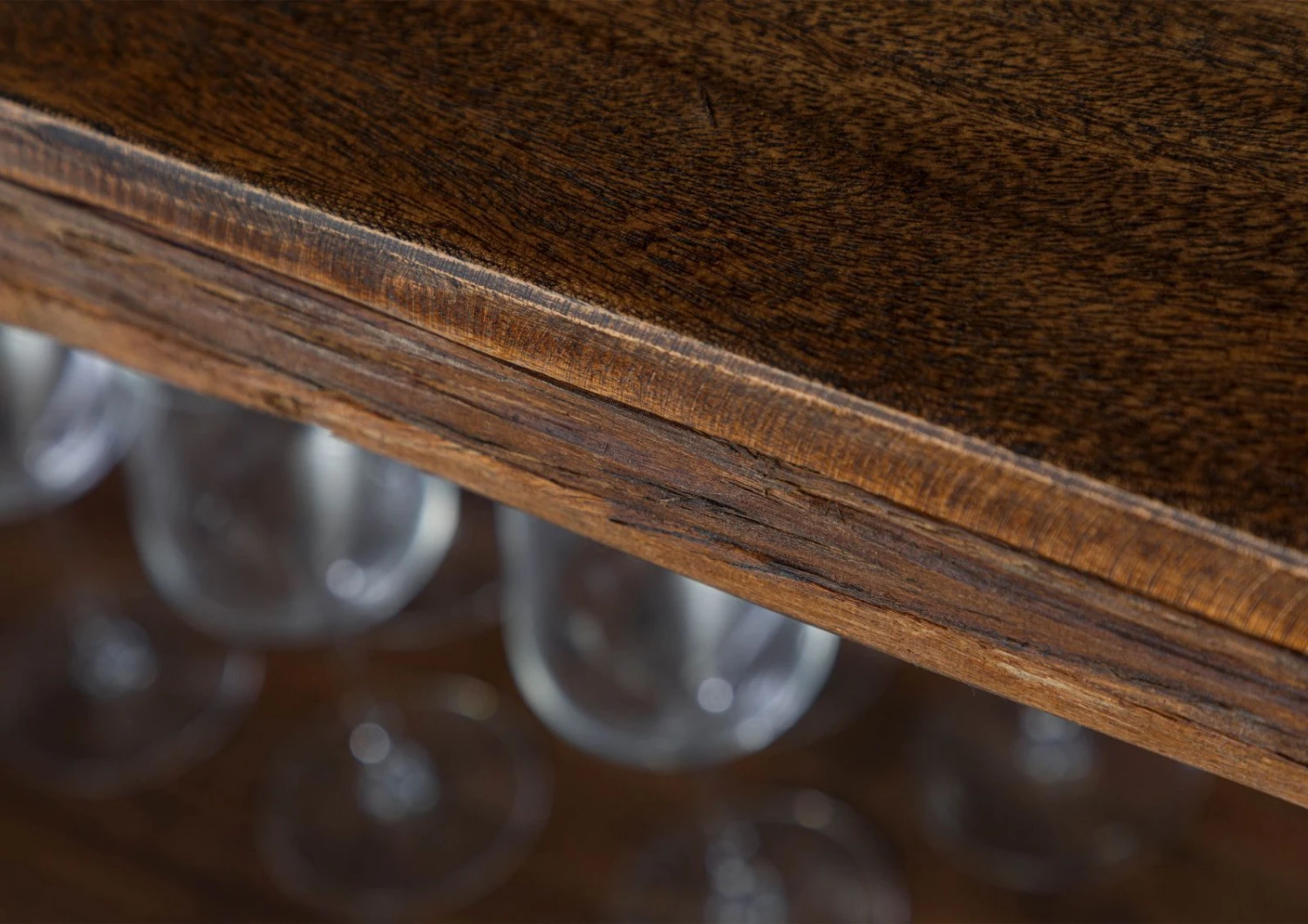 Étagère En Bois D'acacia Et Bois De Récupération Laqué Marron CITY #10 4 Étagère En Bois D'acacia Et Bois De Récupération Laqué Marron CITY #10 – Image 4