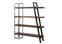 Étagère En Bois D'acacia Et Bois De Récupération Laqué Marron CITY #10 17 Étagère En Bois D'acacia Et Bois De Récupération Laqué Marron CITY #10 -Massivmoebel24 33 350 753 0010 9