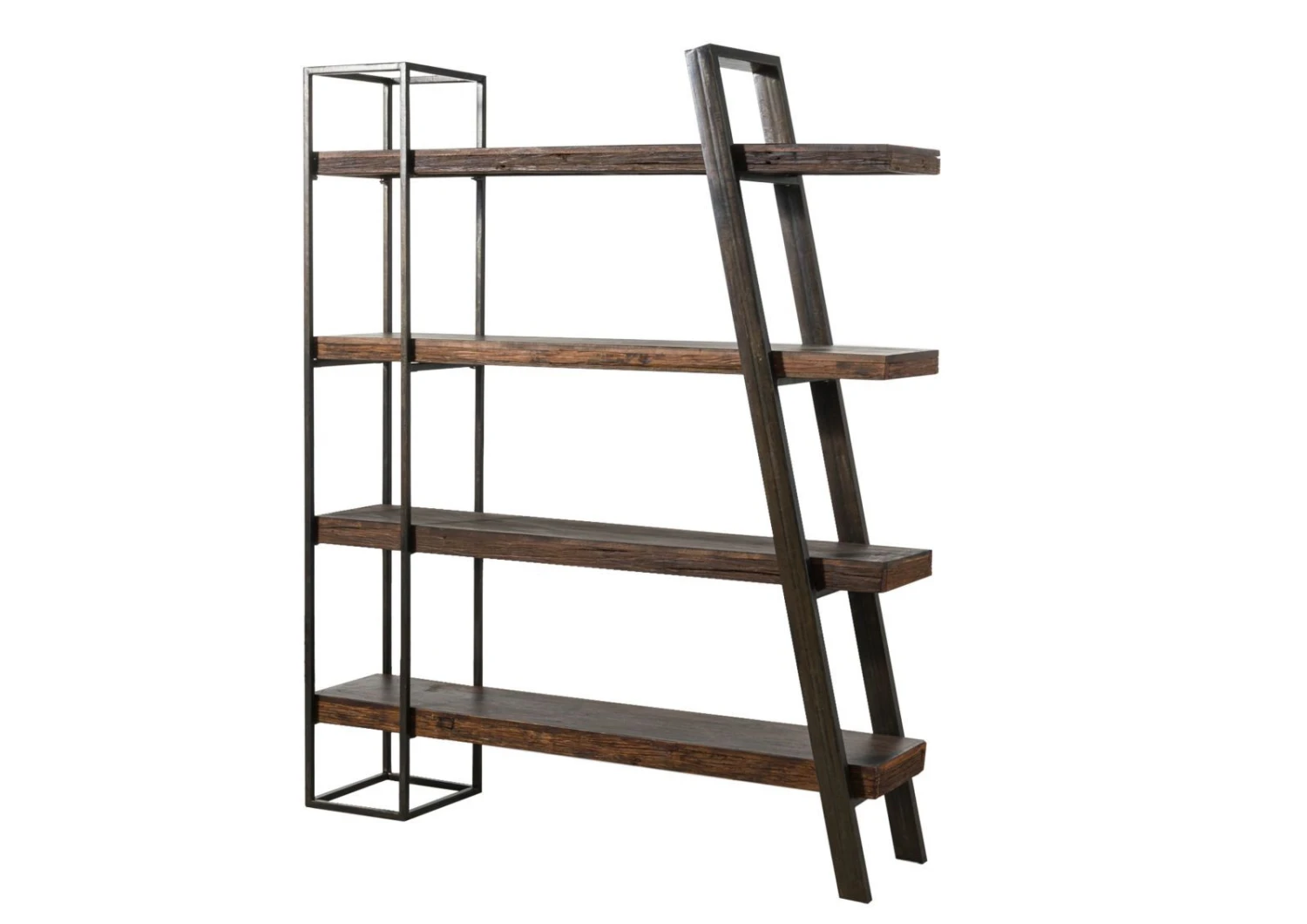 Étagère En Bois D'acacia Et Bois De Récupération Laqué Marron CITY #10 9 Étagère En Bois D'acacia Et Bois De Récupération Laqué Marron CITY #10 – Image 9