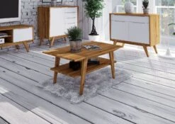 Buffet 100x48 Chêne Sauvage Huilé Blanc ORIGINAL RETRO #10 9 Buffet 100x48 Chêne Sauvage Huilé Blanc ORIGINAL RETRO #10 -Massivmoebel24 35 312 101 0018 4