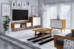 Buffet 100x48 Chêne Sauvage Huilé Blanc ORIGINAL RETRO #10 10 Buffet 100x48 Chêne Sauvage Huilé Blanc ORIGINAL RETRO #10 -Massivmoebel24 35 312 101 0018 5