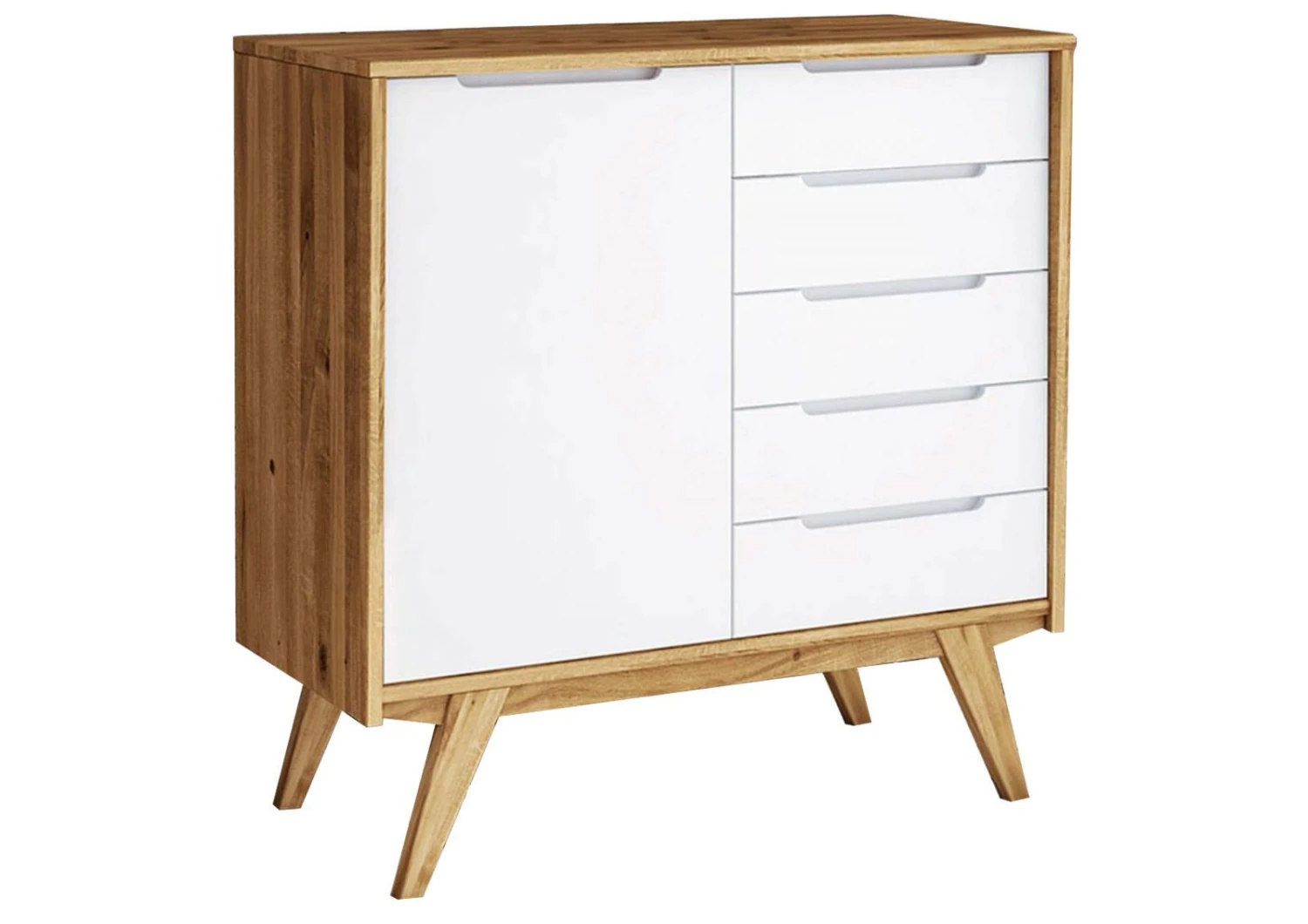 Buffet 100x48 Chêne Sauvage Huilé Blanc ORIGINAL RETRO #10 6 Buffet 100x48 Chêne Sauvage Huilé Blanc ORIGINAL RETRO #10 – Image 6