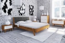 Table De Nuit 55x38 Chêne Sauvage Huilé Blanc ORIGINAL RETRO #01 -Massivmoebel24 35 680 101 0008 3