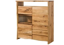 Buffet 131x45 Chêne Sauvage Huilé Bois Naturel PURE OAK #703 -Massivmoebel24 38 310 876 7003 9