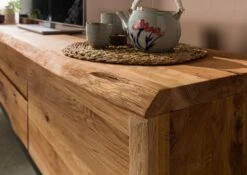 Meuble TV 220x45 Chêne Sauvage Huilé Bois Naturel PURE OAK #704 -Massivmoebel24 38 313 876 7004 5