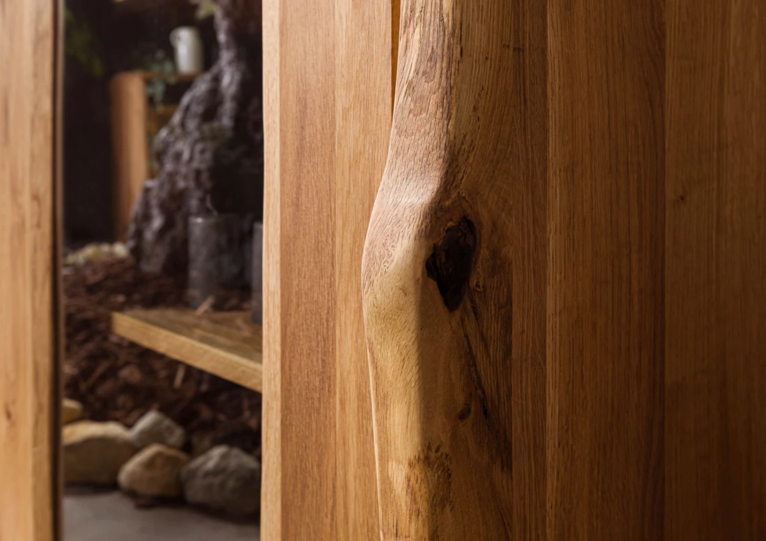 Vitrine 81x45 Chêne Sauvage Huilé Bois Naturel PURE OAK #107 7 Vitrine 81x45 Chêne Sauvage Huilé Bois Naturel PURE OAK #107 – Image 7