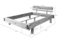 Lit Double 160x200 Chêne Huilé Bois Naturel OAK HEART #02 17 Lit Double 160x200 Chêne Huilé Bois Naturel OAK HEART #02 -Massivmoebel24 38 636 776 1002 08