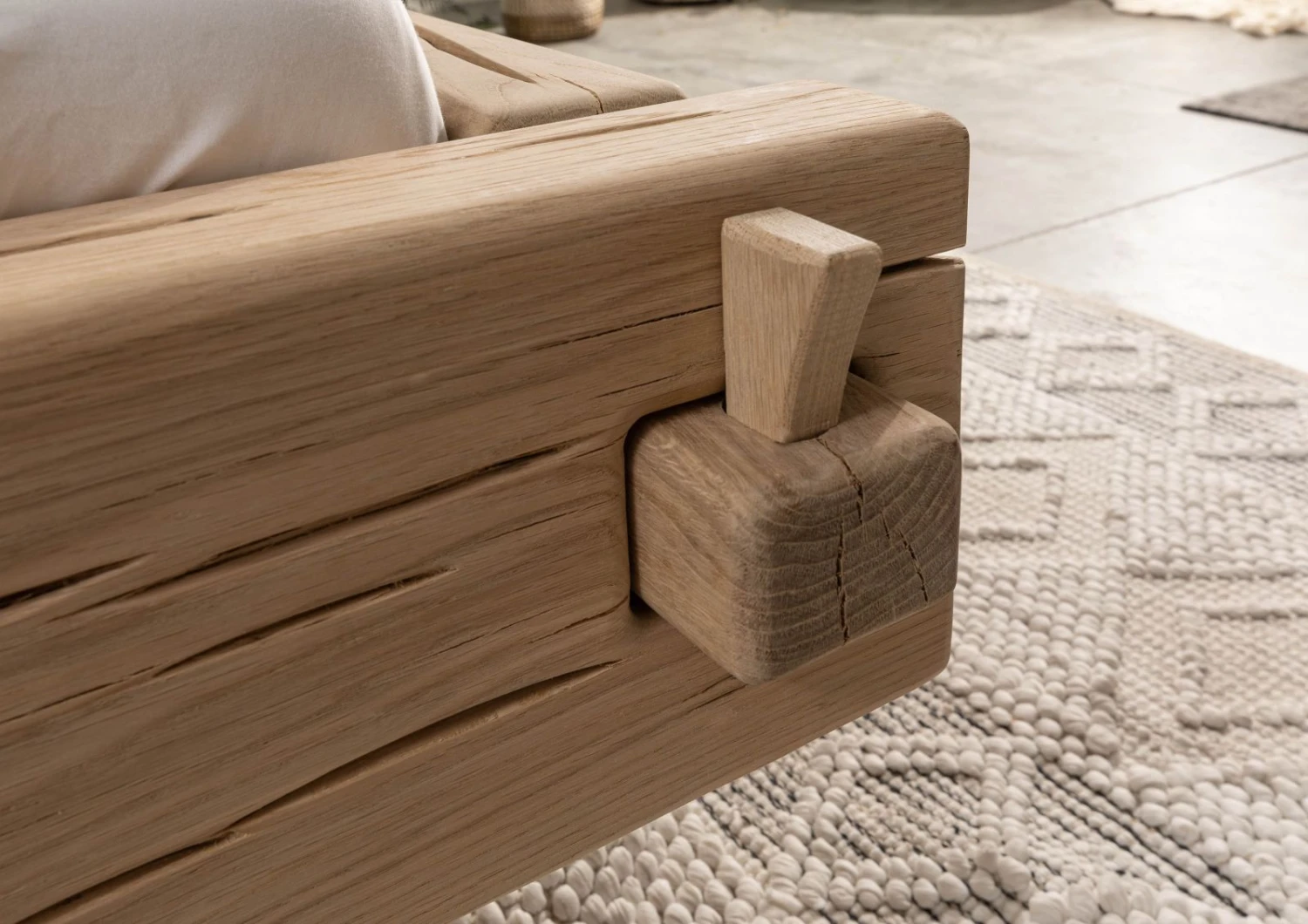 Lit Double 160x200 Chêne Huilé Bois Naturel OAK HEART #02 4 Lit Double 160x200 Chêne Huilé Bois Naturel OAK HEART #02 – Image 4