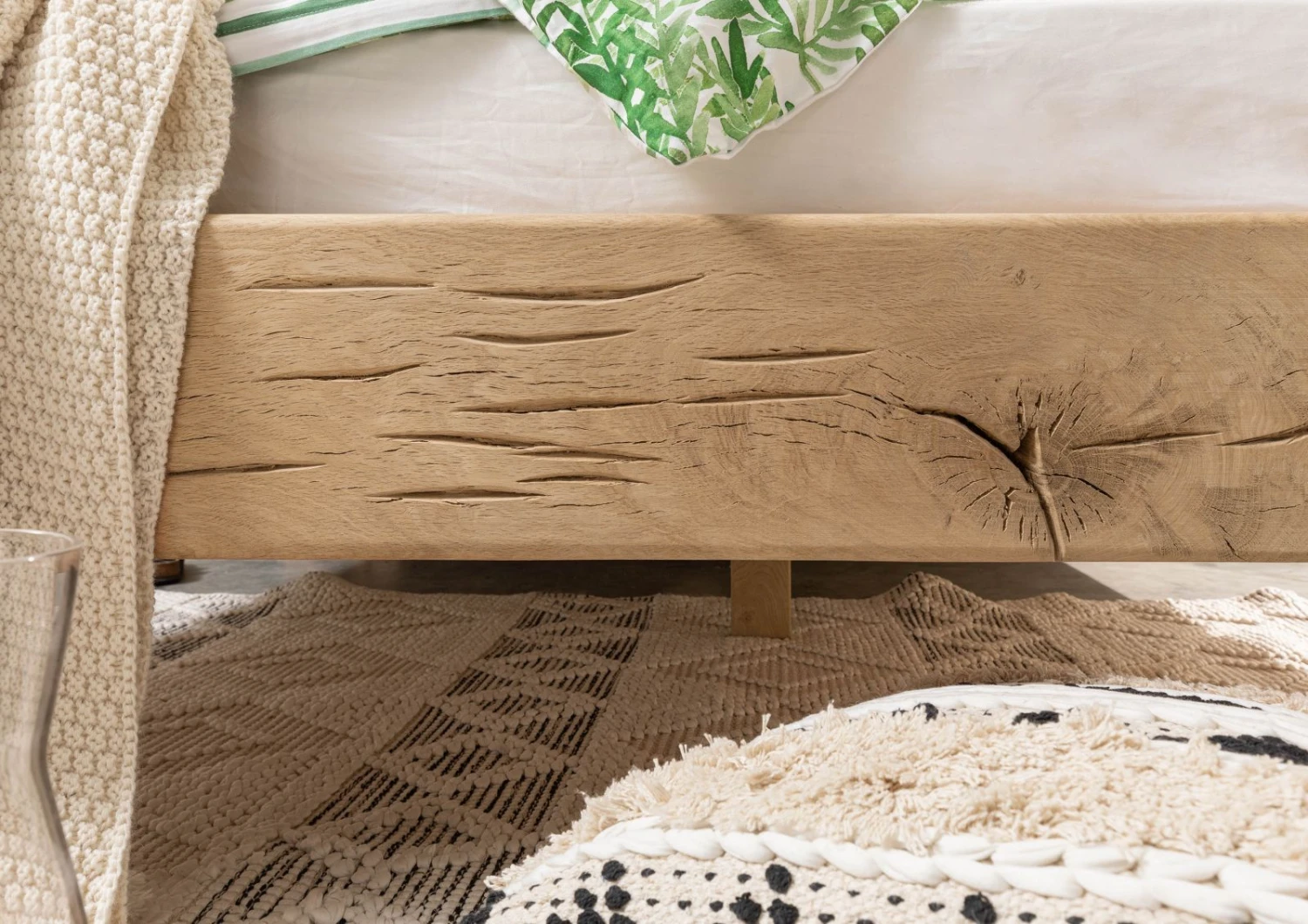 Lit Double 180x200 Chêne Huilé Bois Naturel OAK HEART #03 6 Lit Double 180x200 Chêne Huilé Bois Naturel OAK HEART #03 – Image 6