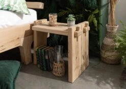 Table De Nuit 54x34 Chêne Huilé Bois Naturel OAK HEART #11