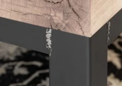 Banc 200x35 Chêne Sauvage Huilé Bianco VILLANDERS #225 -Massivmoebel24 48 130 200 1025 5