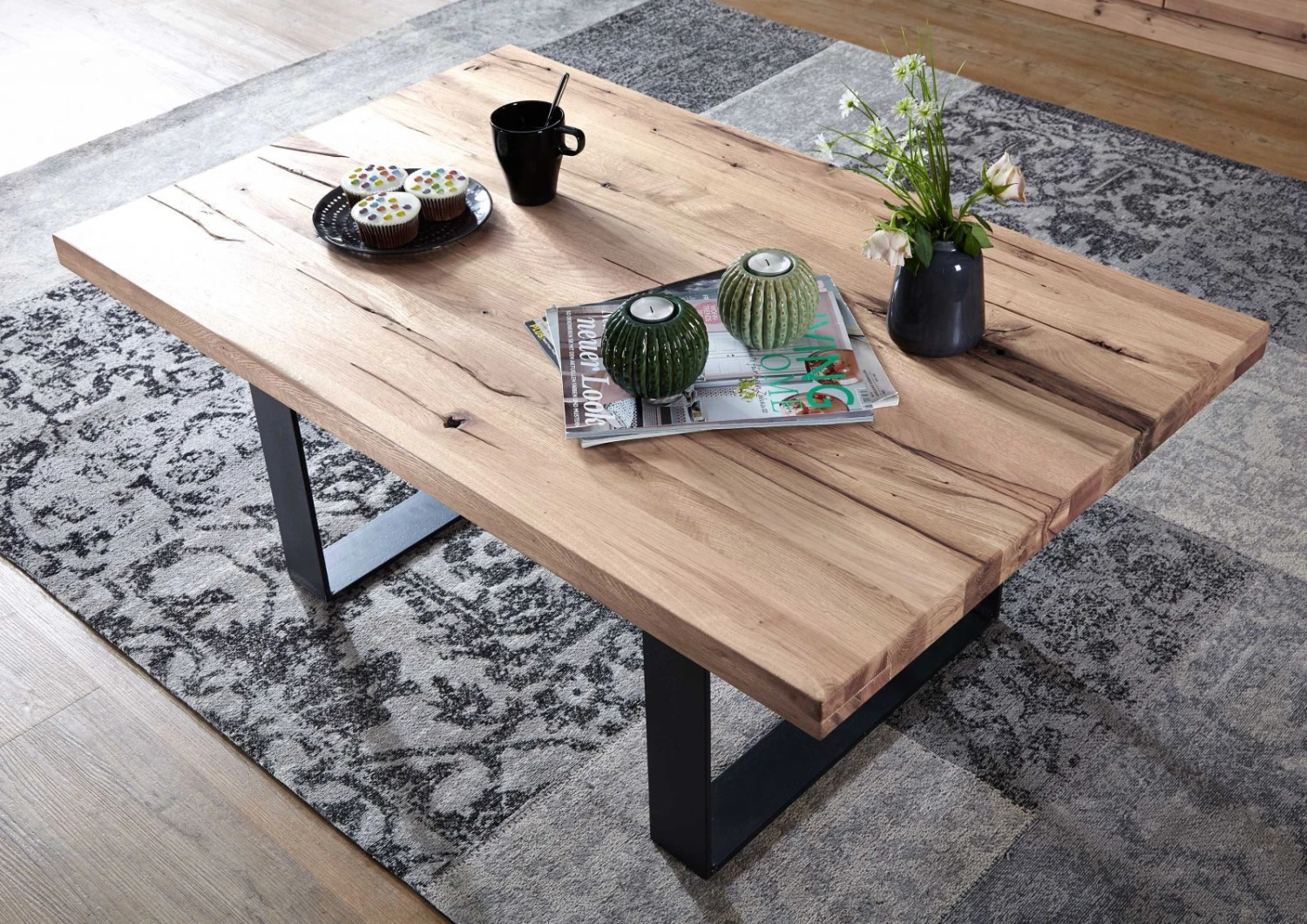 Table Basse 110x70 Chênes Sauvage Et Lombard Huilé Bianco MONTREUX #216 2 Table Basse 110x70 Chênes Sauvage Et Lombard Huilé Bianco MONTREUX #216 – Image 2