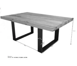 Table Basse 110x70 Chênes Sauvage Et Lombard Huilé Bianco MONTREUX #216 14 Table Basse 110x70 Chênes Sauvage Et Lombard Huilé Bianco MONTREUX #216 -Massivmoebel24 48 200 100 1016 8