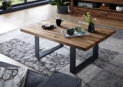 Table Basse 110x70 Chênes Sauvage Et Lombard Huilé Tabacco Brown MONTREUX #316