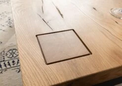 Table Basse 110x70 Chêne Sauvage Huilé Bois Naturel VILLANDERS #128 -Massivmoebel24 48 200 200 0028 4