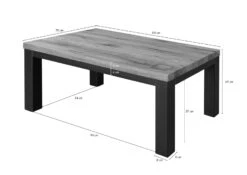 Table Basse 110x70 Chêne Sauvage Huilé Bianco VILLANDERS #228 -Massivmoebel24 48 200 200 1028 08