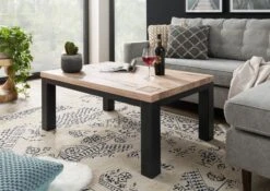 Table Basse 110x70 Chêne Sauvage Huilé Bianco VILLANDERS #228