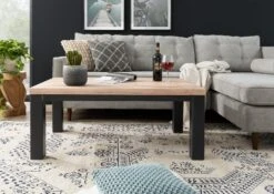 Table Basse 110x70 Chêne Sauvage Huilé Bianco VILLANDERS #228 -Massivmoebel24 48 200 200 1028 3