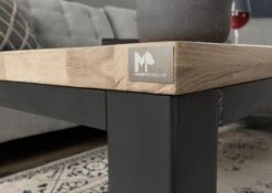 Table Basse 110x70 Chêne Sauvage Huilé Bianco VILLANDERS #228 -Massivmoebel24 48 200 200 1028 6