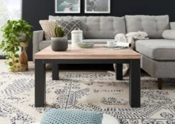 Table Basse 90x90 Chêne Sauvage Huilé Bianco VILLANDERS #229 -Massivmoebel24 48 200 200 1029 3