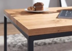 Table Basse 100x80 Chêne Sauvage Huilé Bois Naturel VILLANDERS #503 -Massivmoebel24 48 200 500 0003 4